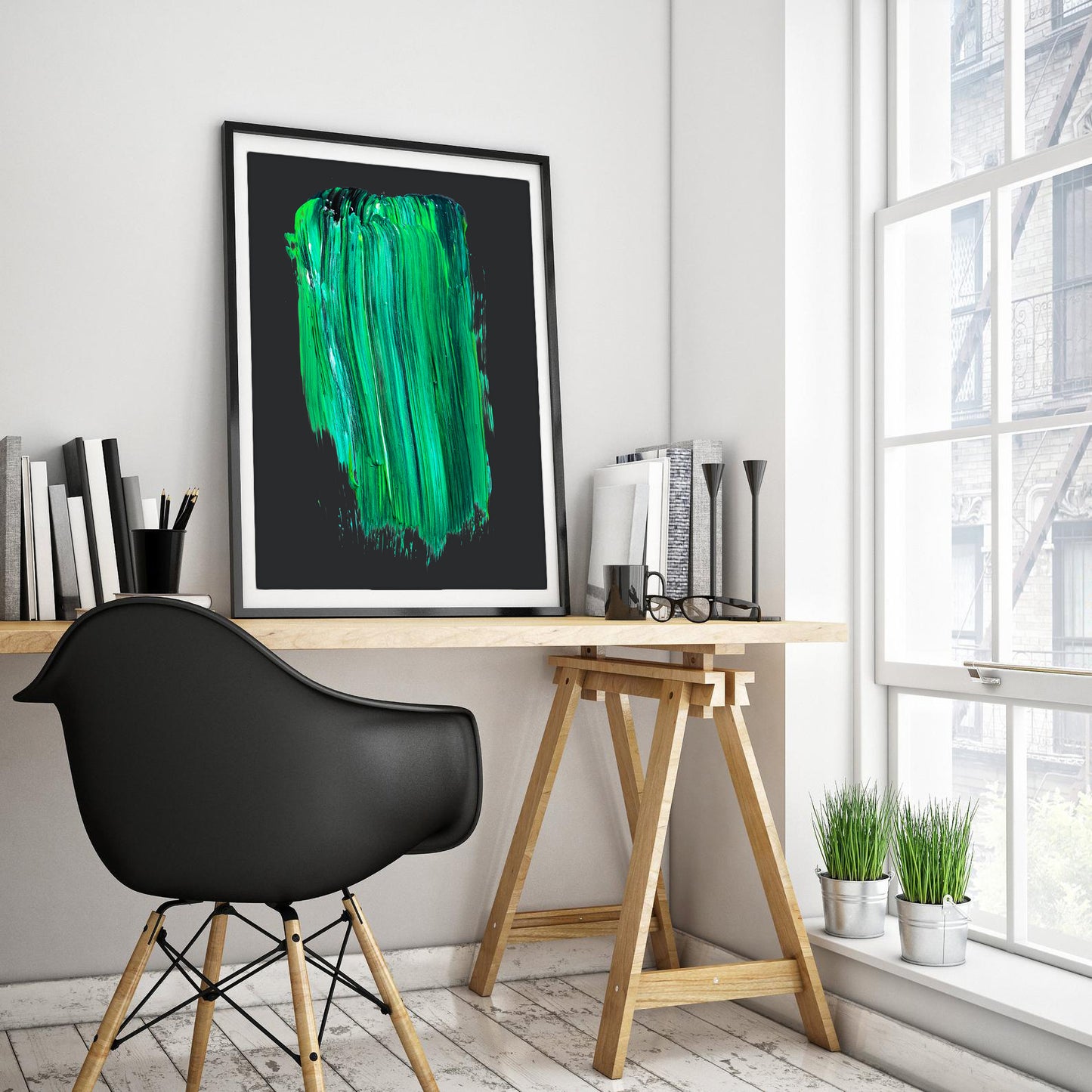 Verdant Cascade Art Print