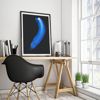 Azure Sweep Art Print