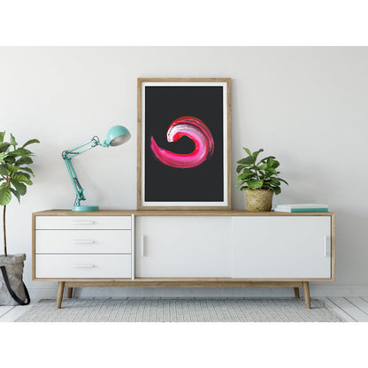 Crimson Spiral Art Print