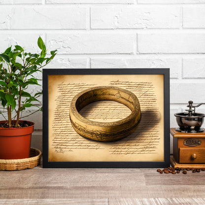 Lord of the Rings One Ring Art Print