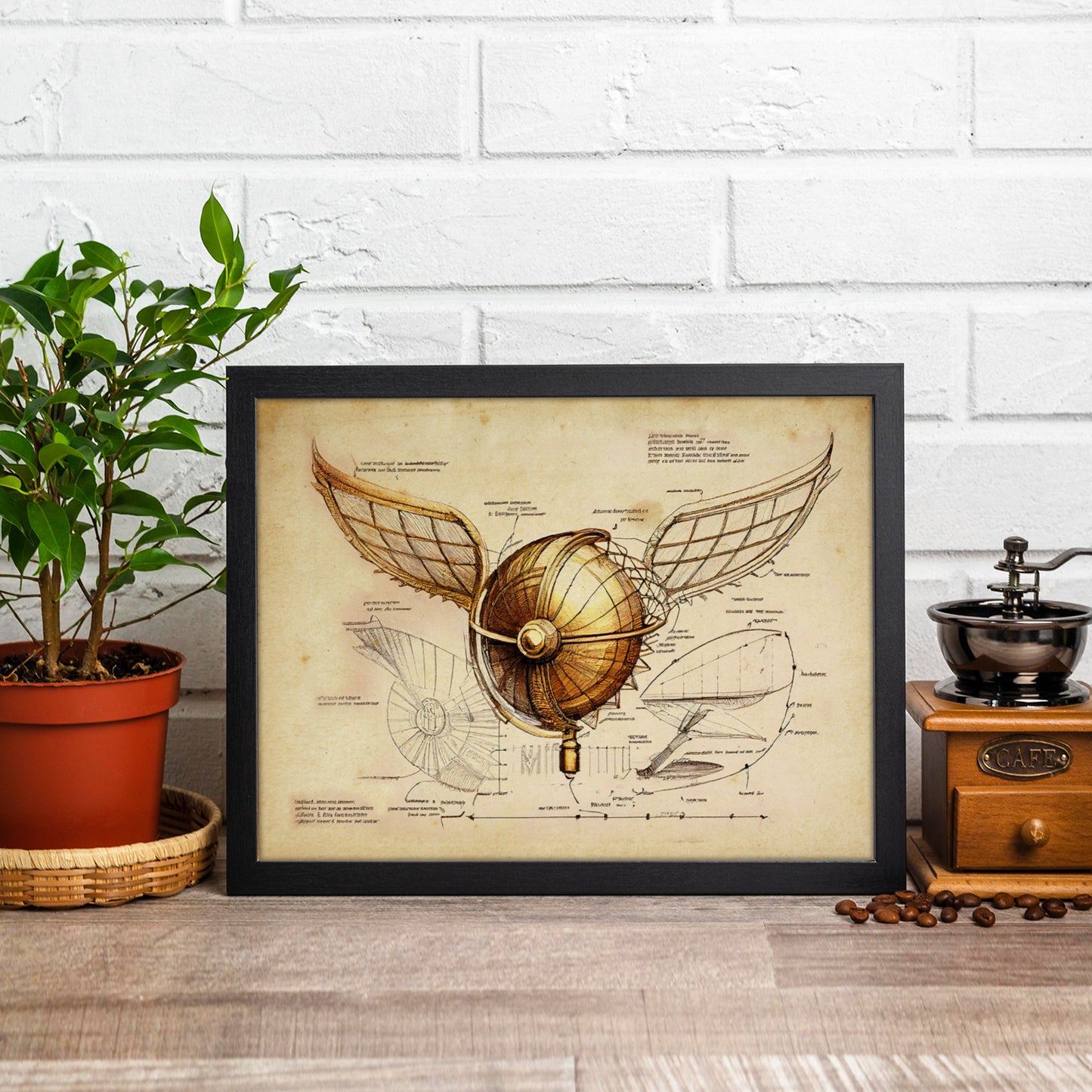 The Golden Snitch : Poetry - Poem : Harry Potter : Archival Quality Art  Print