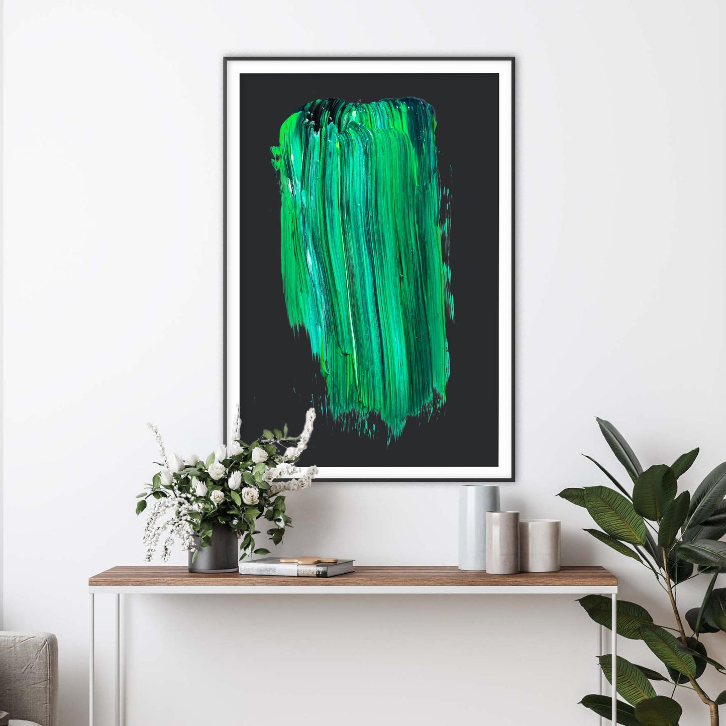 Verdant Cascade Art Print