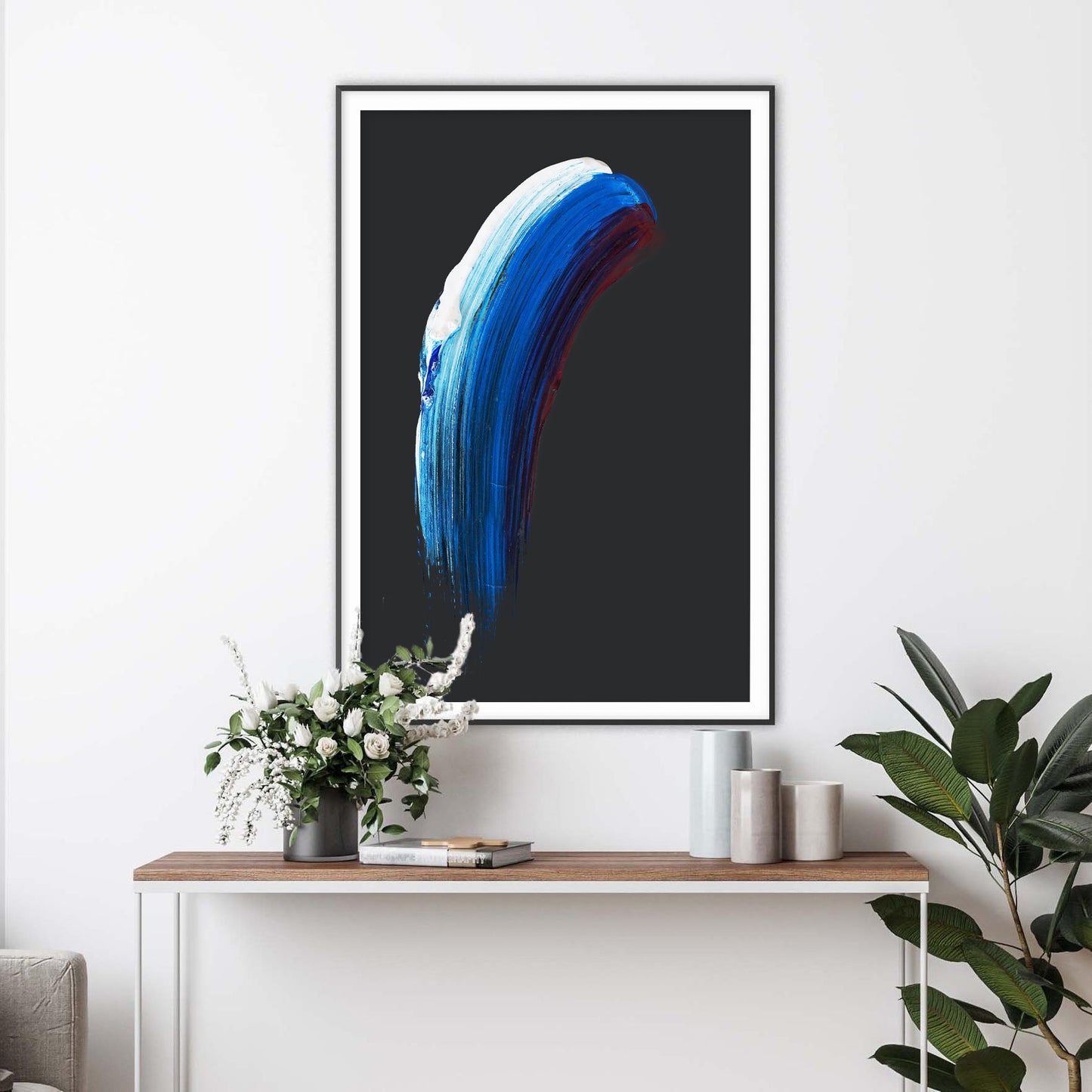 Sapphire Arc Art Print