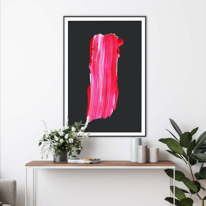 Scarlet Stroke Art Print