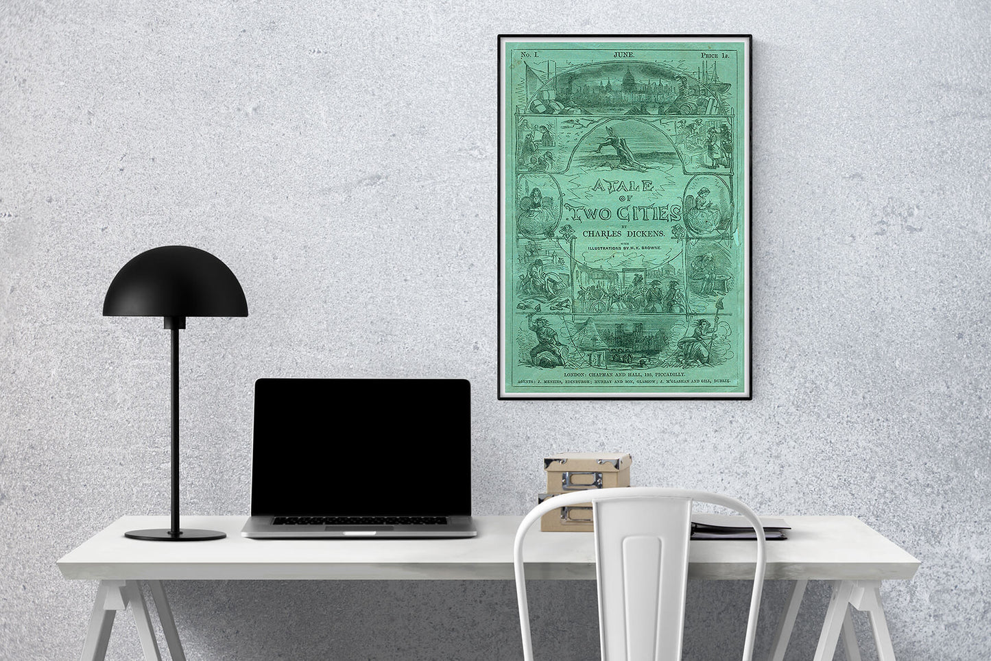 Historic Dickens' A Tale of Two Cities Art Print