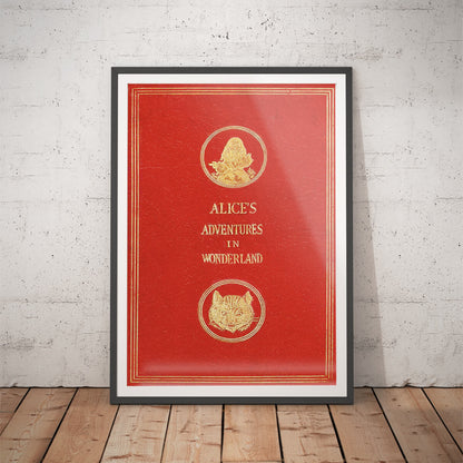 Alice in Wonderland Book Art Print