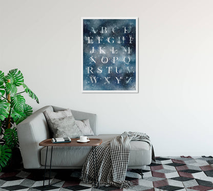 Alphabet Celestial Art Print