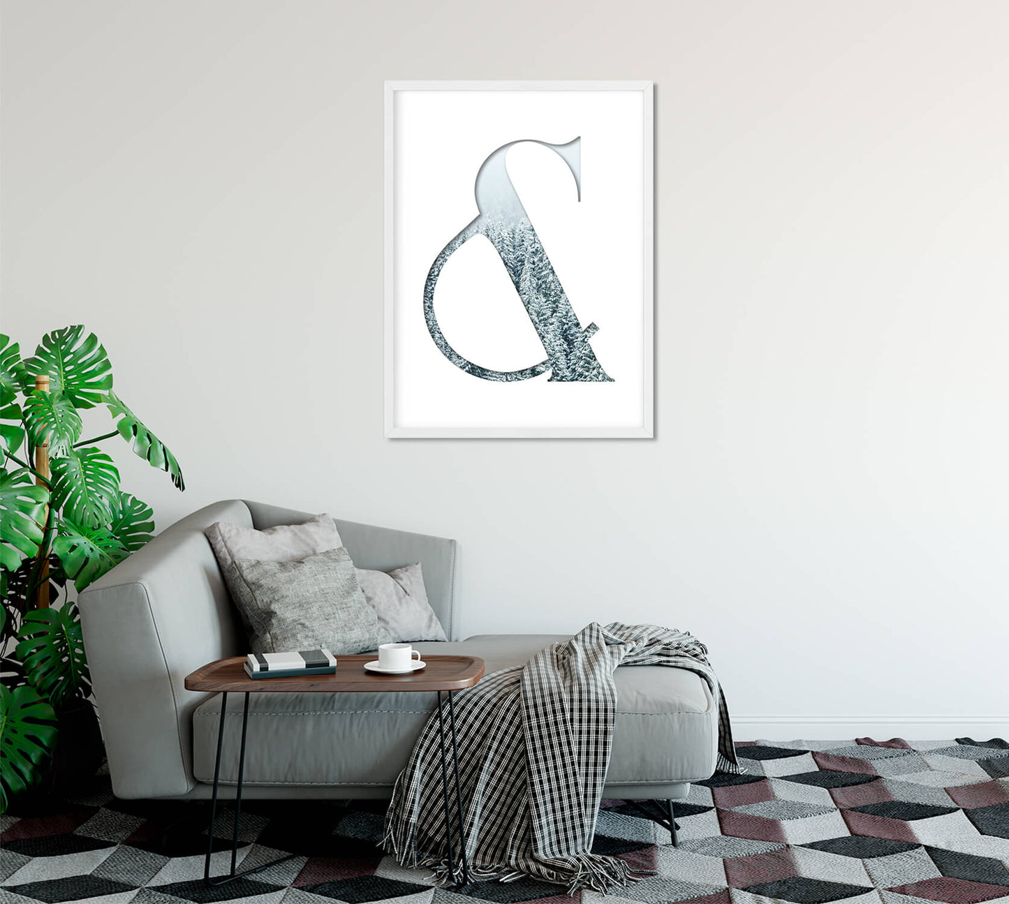 Silent Ampersand - Nordic Minimalism Art Print