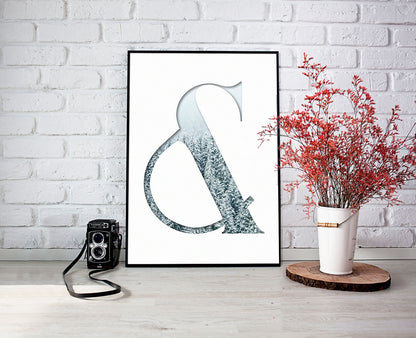 Silent Ampersand - Nordic Minimalism Art Print