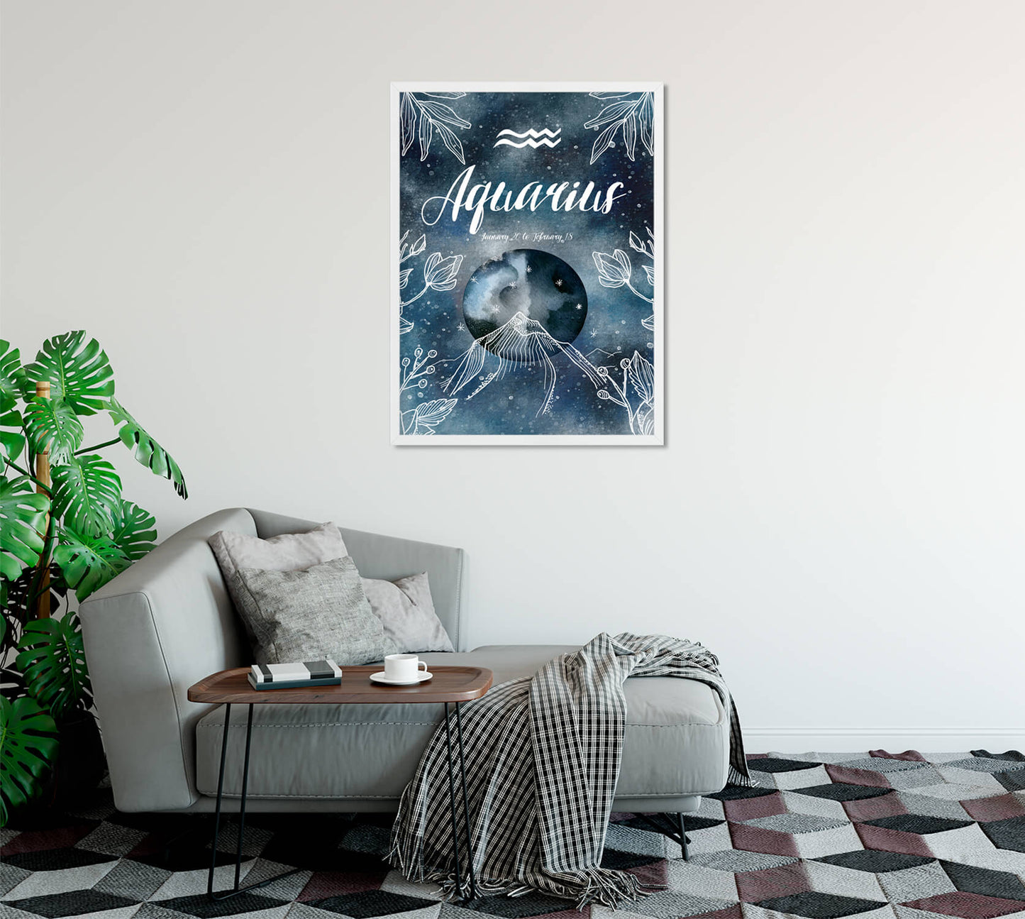 Aquarius Celestial Art Print