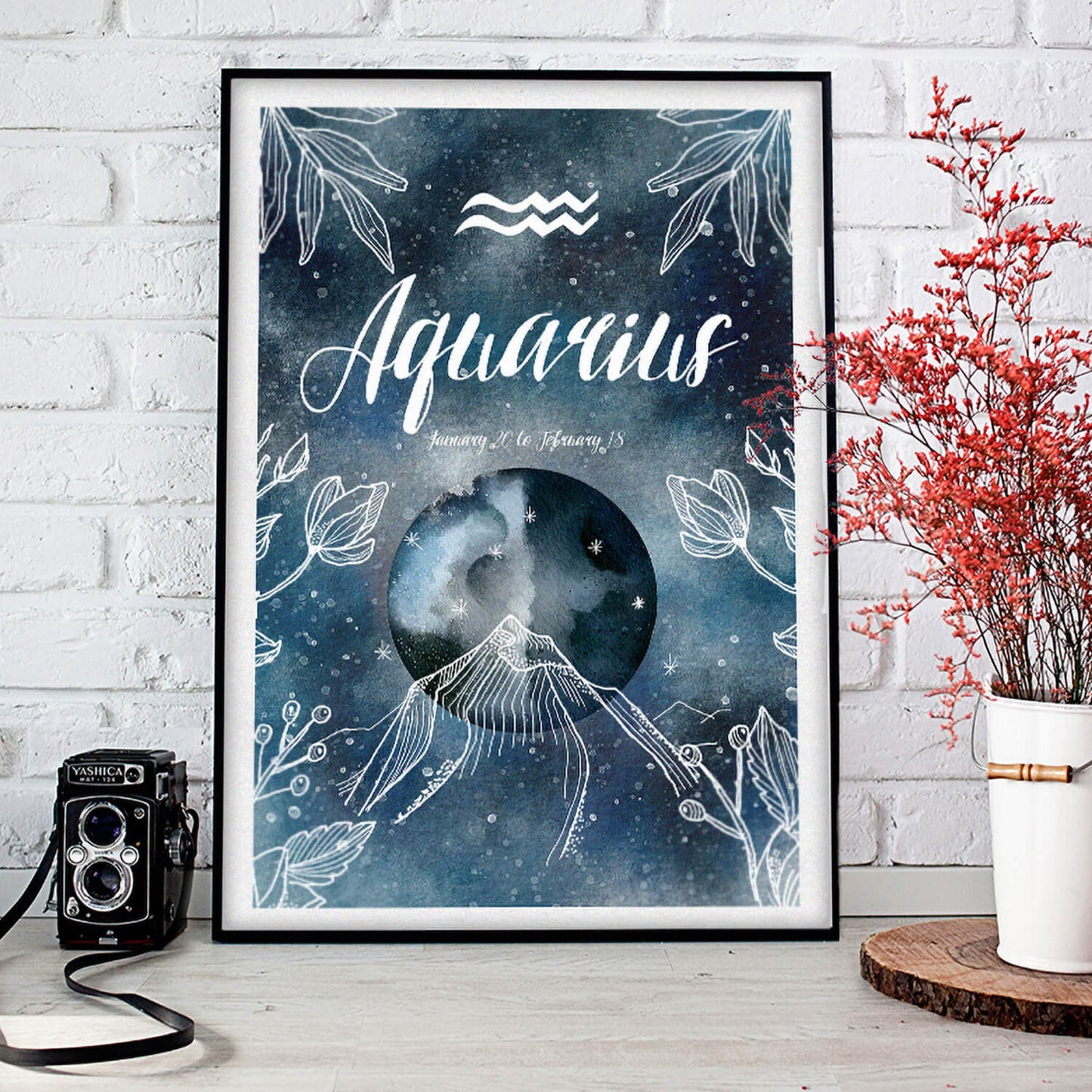 Aquarius Celestial Art Print