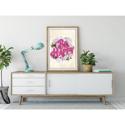 "Be Happy" Botanical Art Print