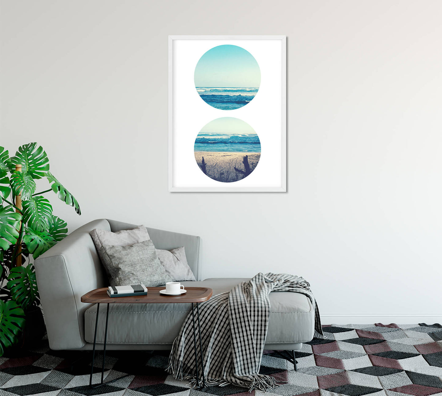 Nordic Seaside Harmony Art Print