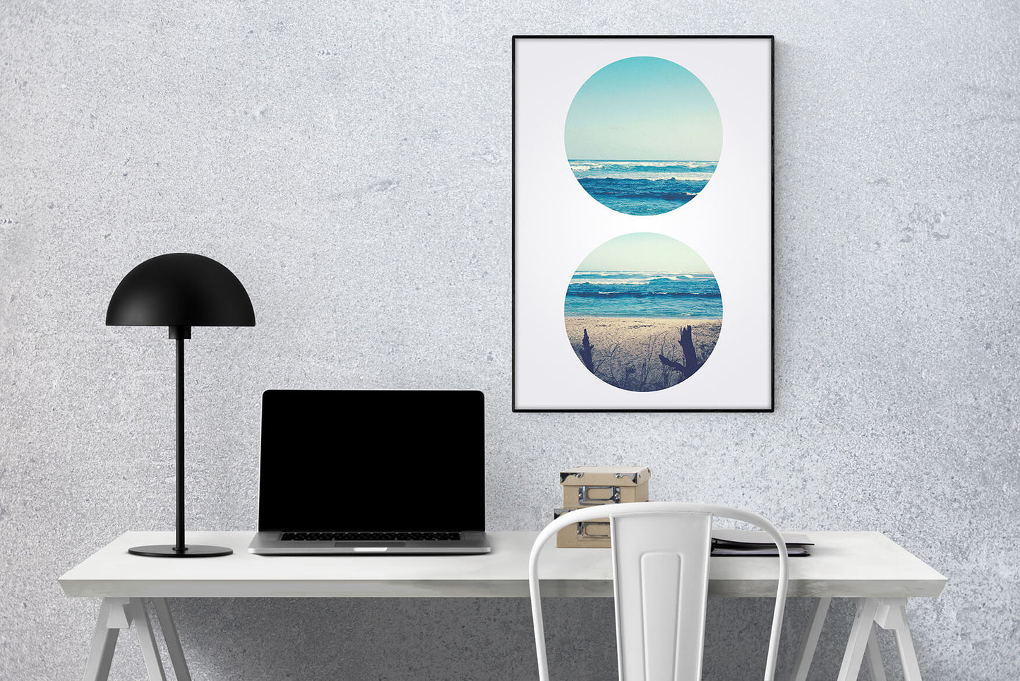 Nordic Seaside Harmony Art Print