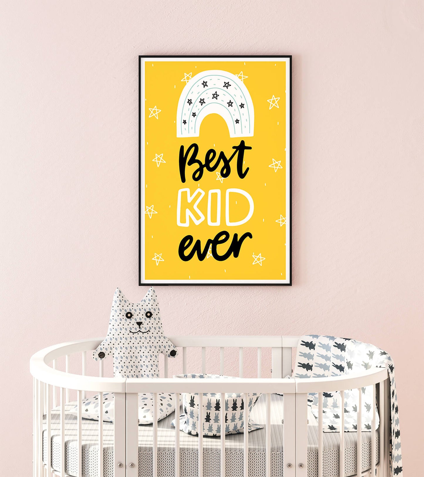 Best Kid Ever Rainbow Scandi Art Print