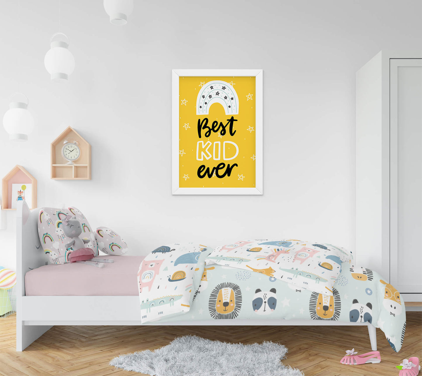 Best Kid Ever Rainbow Scandi Art Print