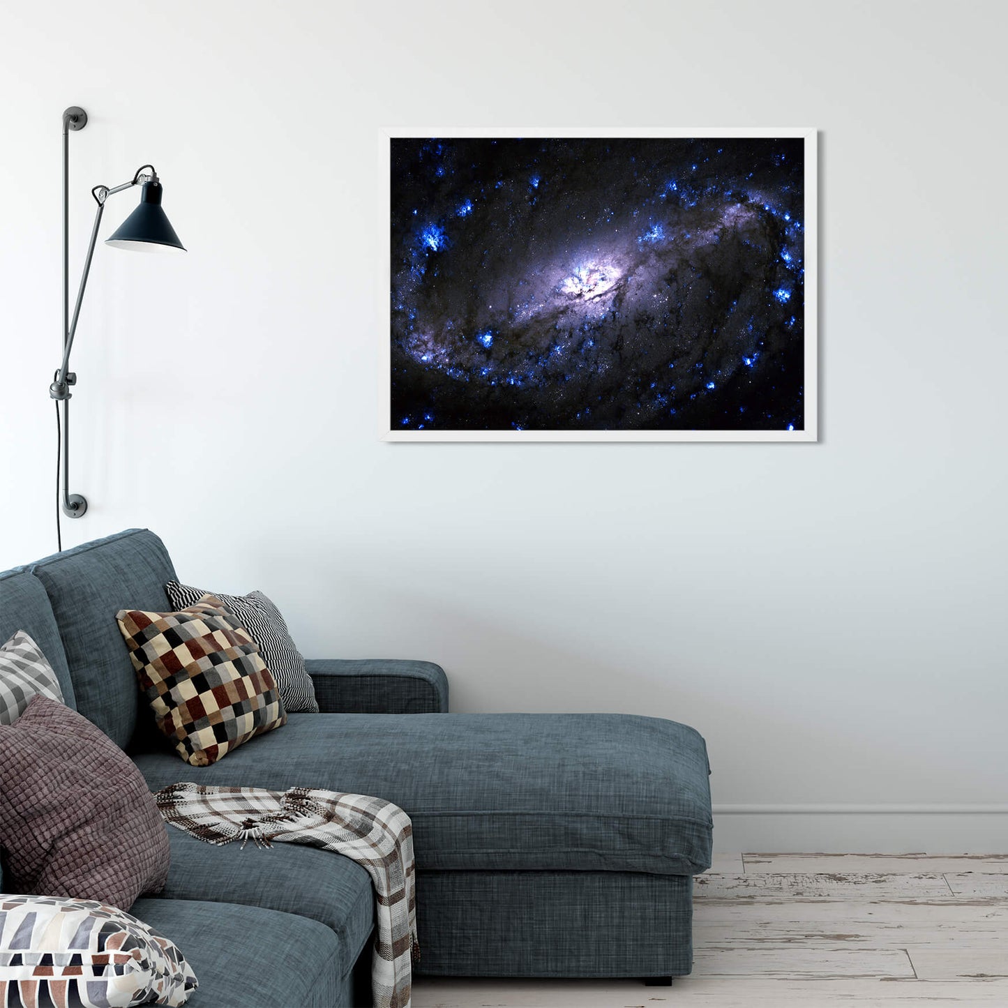 Cosmic Voyage Blue Nebula Art Print