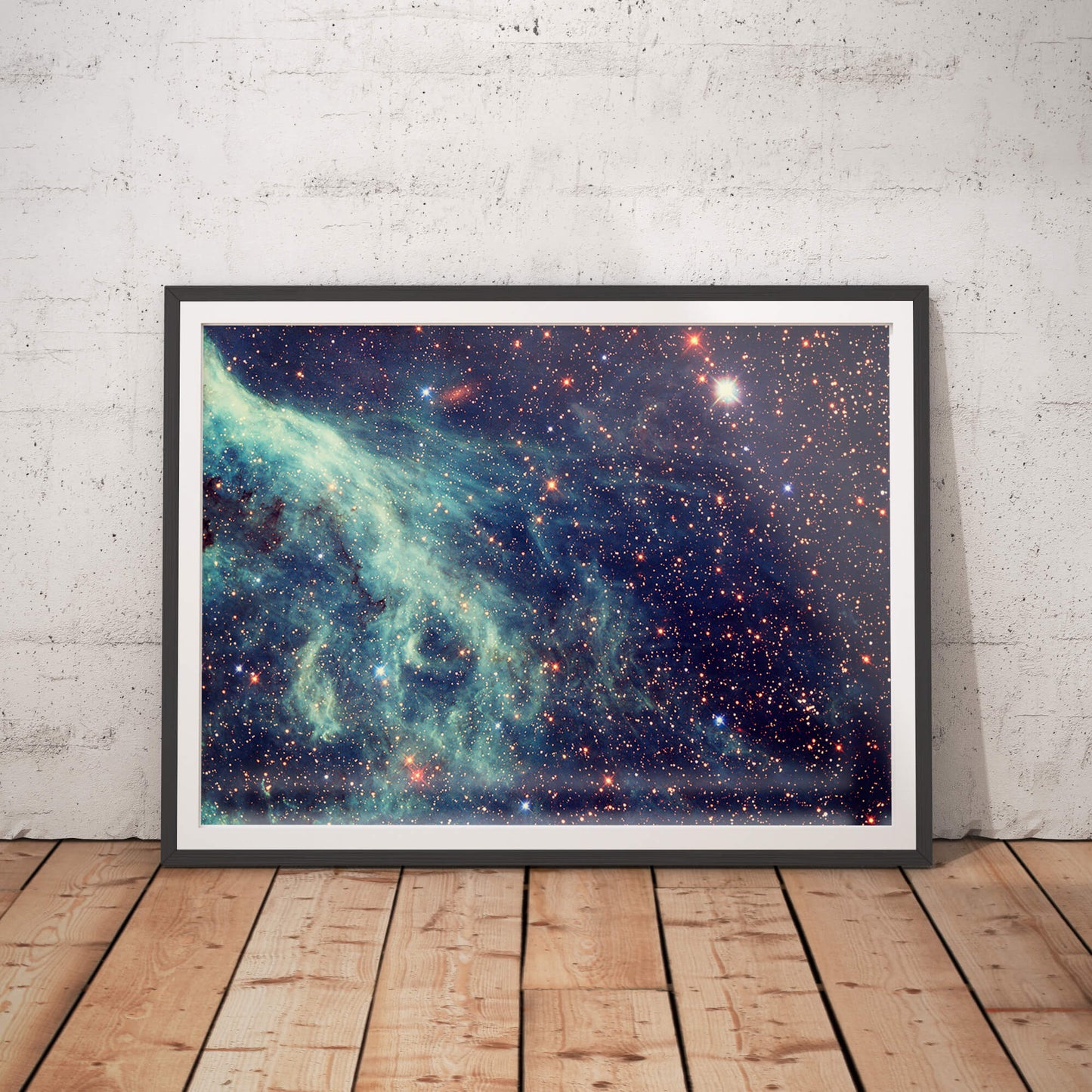 Blue Gas Nebula Art Print