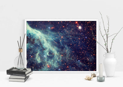 Blue Gas Nebula Art Print