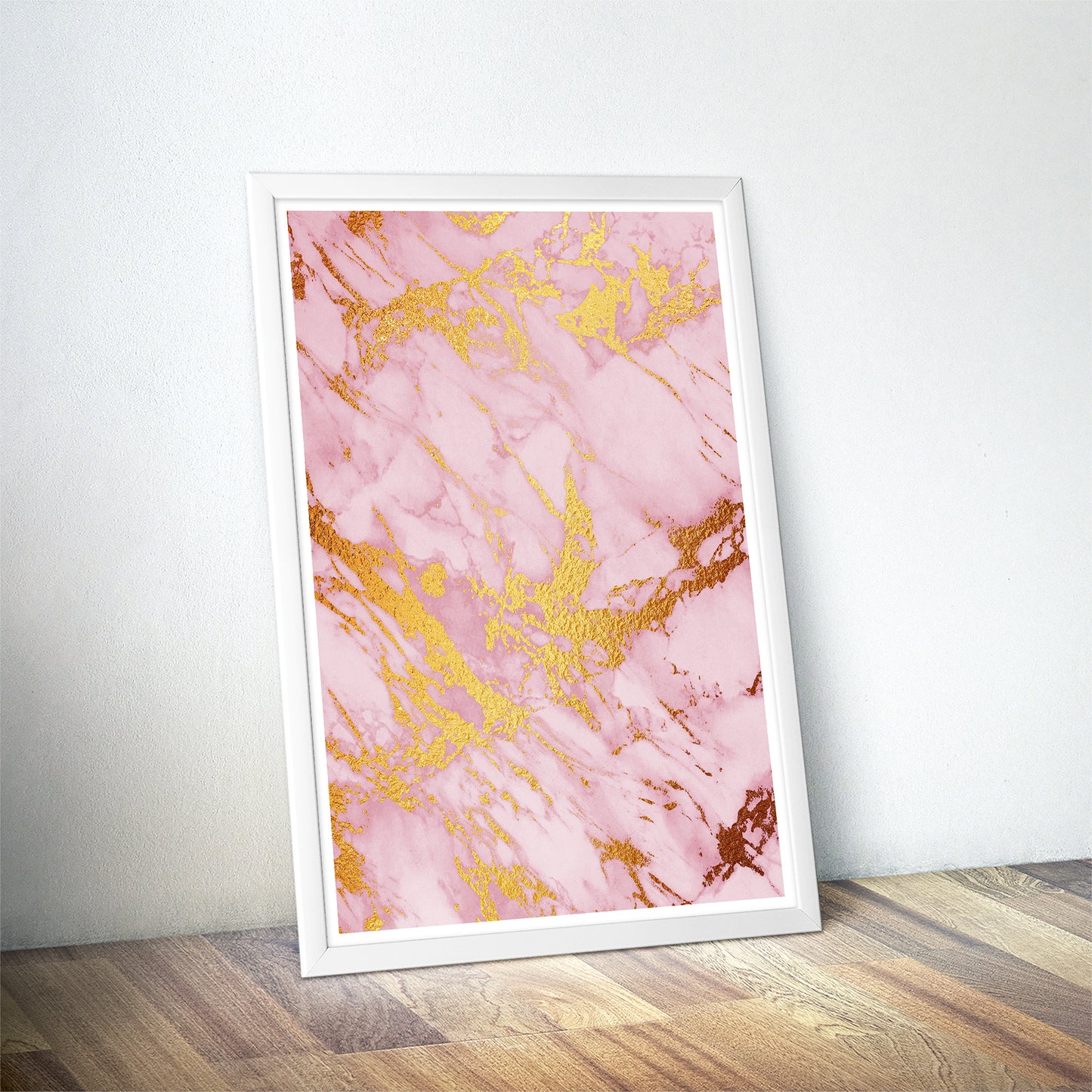 Chic Pink Marble Art Print