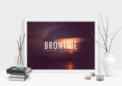 Brontide Linguistic Art Print