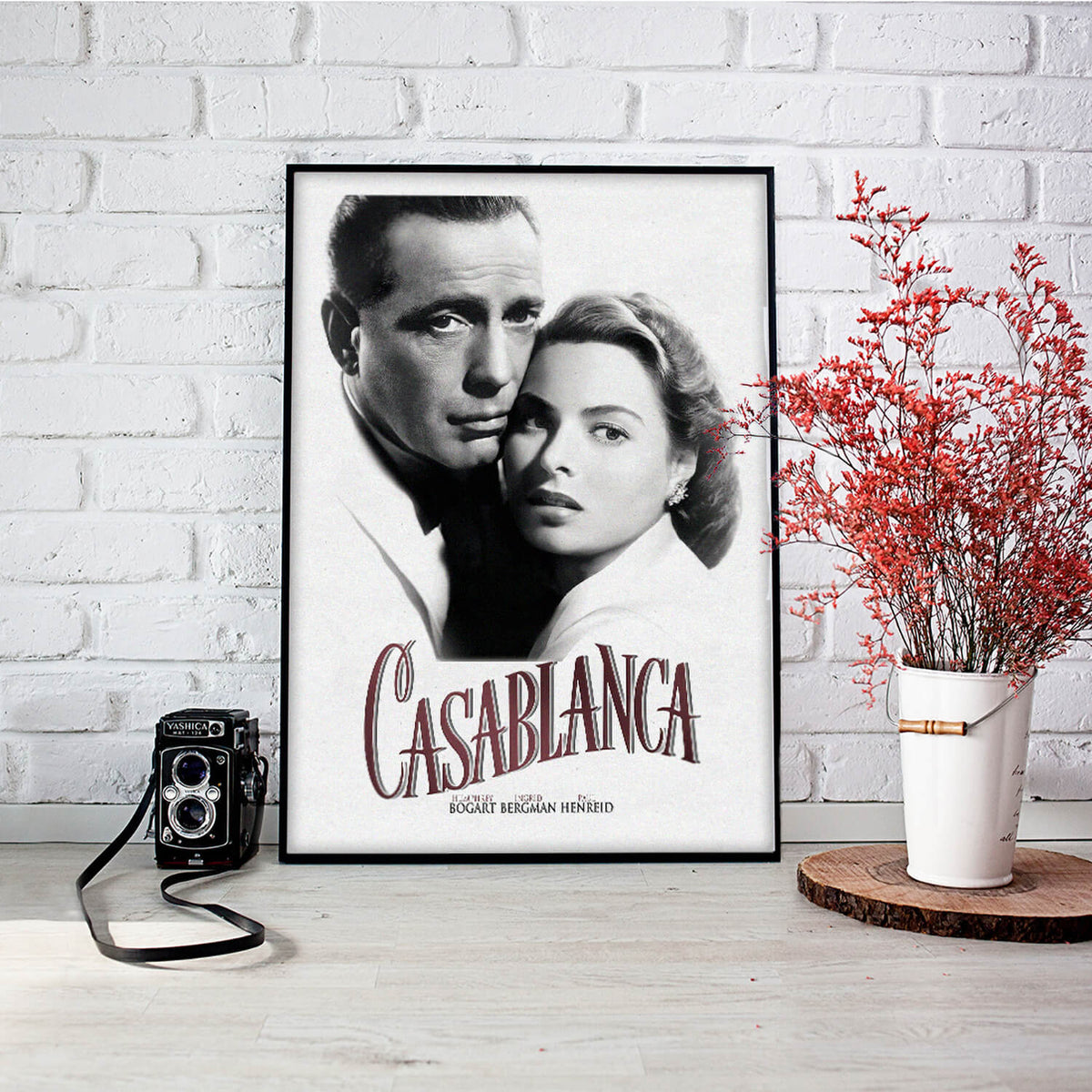 Casablanca Movie Poster Black And White