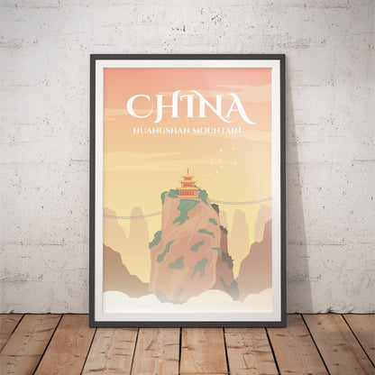 Minimalist China Travel Art Print