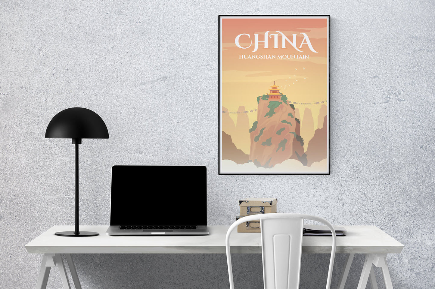 Minimalist China Travel Art Print