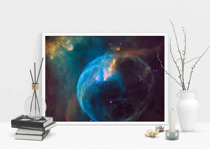 Orion Nebula Circle Gas Art Print