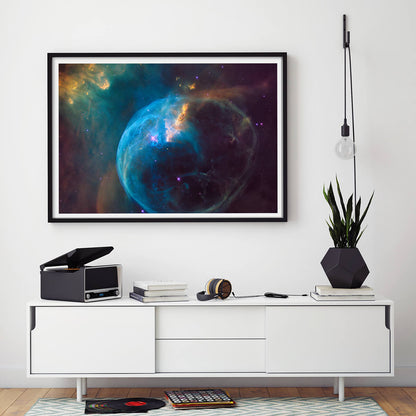 Orion Nebula Circle Gas Art Print