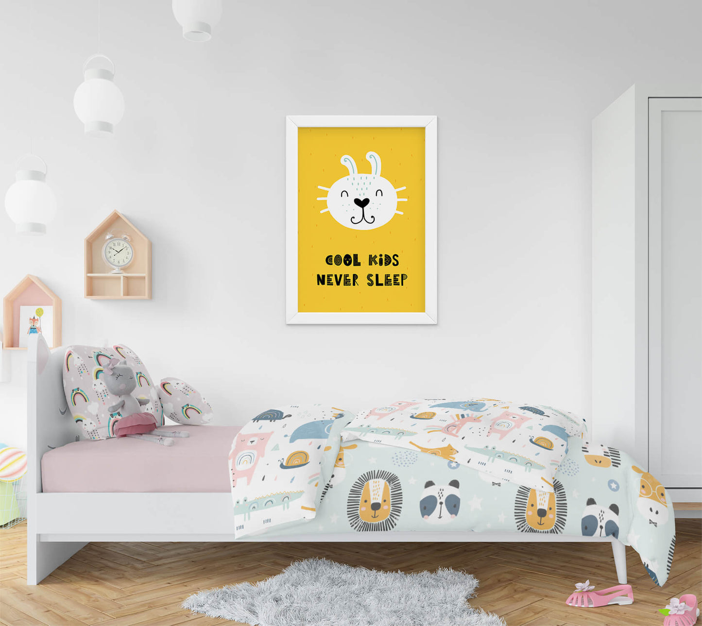 Scandi Chic Cool Kids Illustrative Art Print