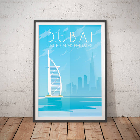 Minimalist Dubai Travel Art Print