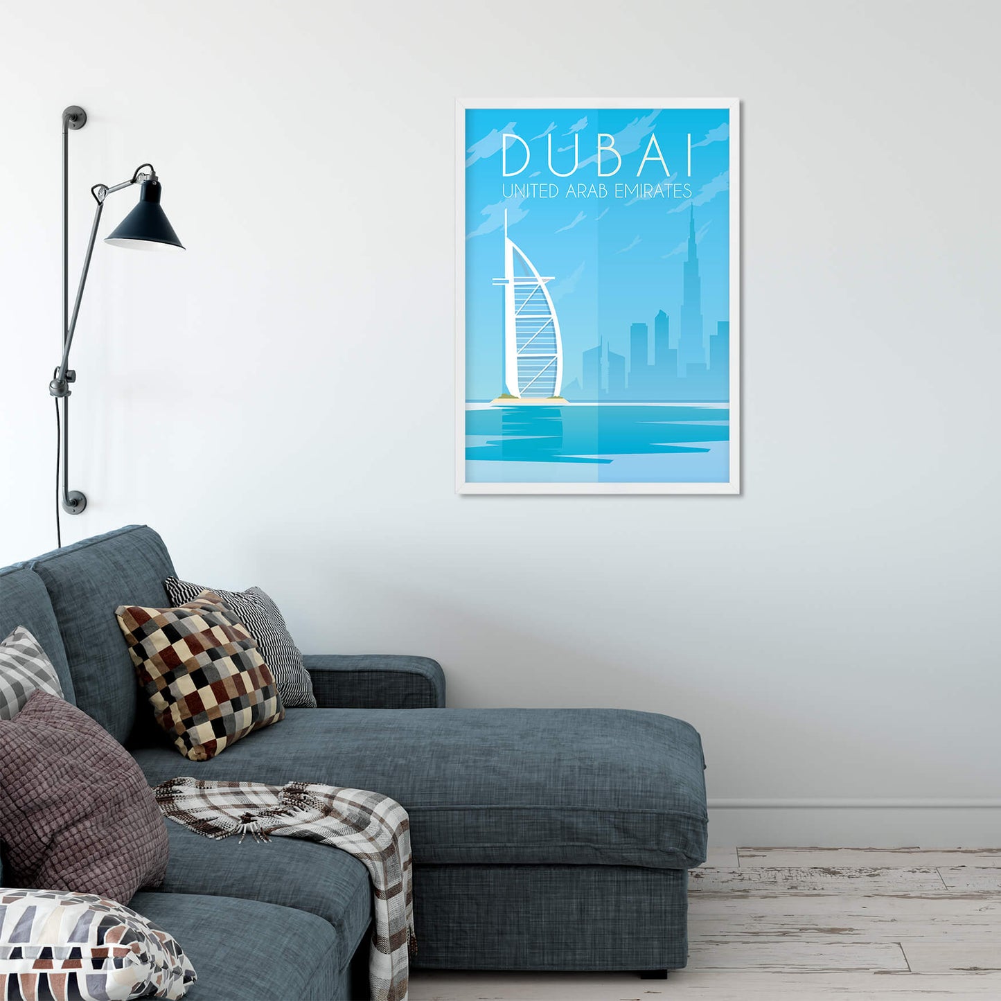 Minimalist Dubai Travel Art Print