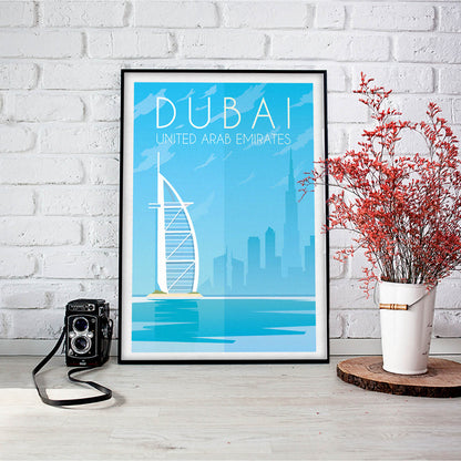 Minimalist Dubai Travel Art Print