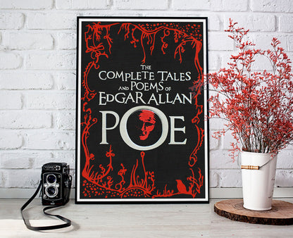 Edgar Allan Poe Book Cover Art Print