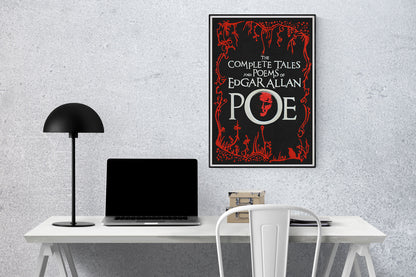 Edgar Allan Poe Book Cover Art Print