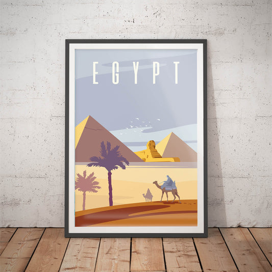 Egypt Travel Deco Art Print