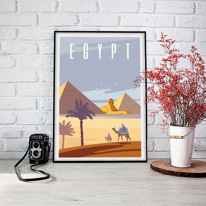 Egypt Travel Deco Art Print