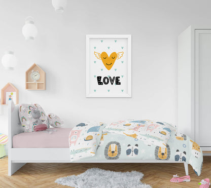 Charming Nursery Love Scandi Art Print