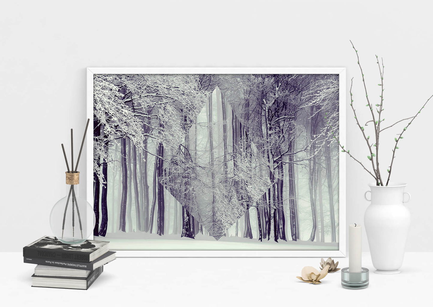 Frozen Symmetry Scandinavian Art Print