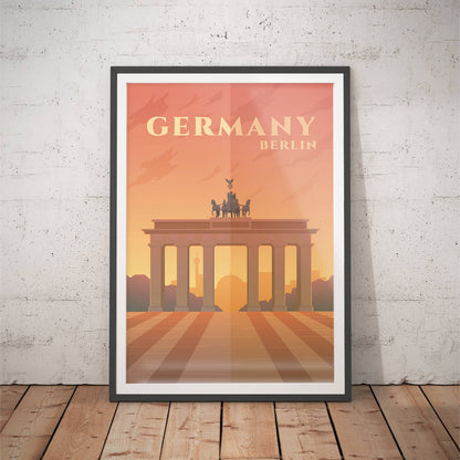 Minimalist Germany Travel Art Print