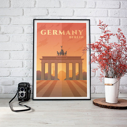 Minimalist Germany Travel Art Print