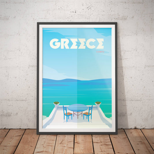 Greece Corfu Travel Art Print