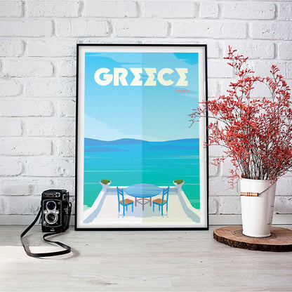 Greece Corfu Travel Art Print