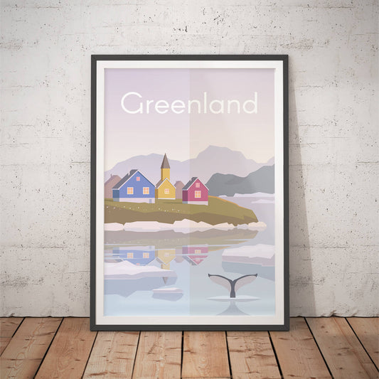 Greenland Travel Art Print