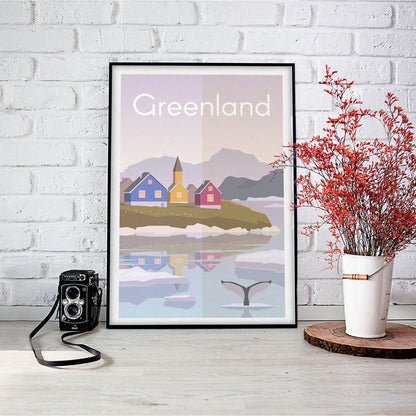 Greenland Travel Art Print