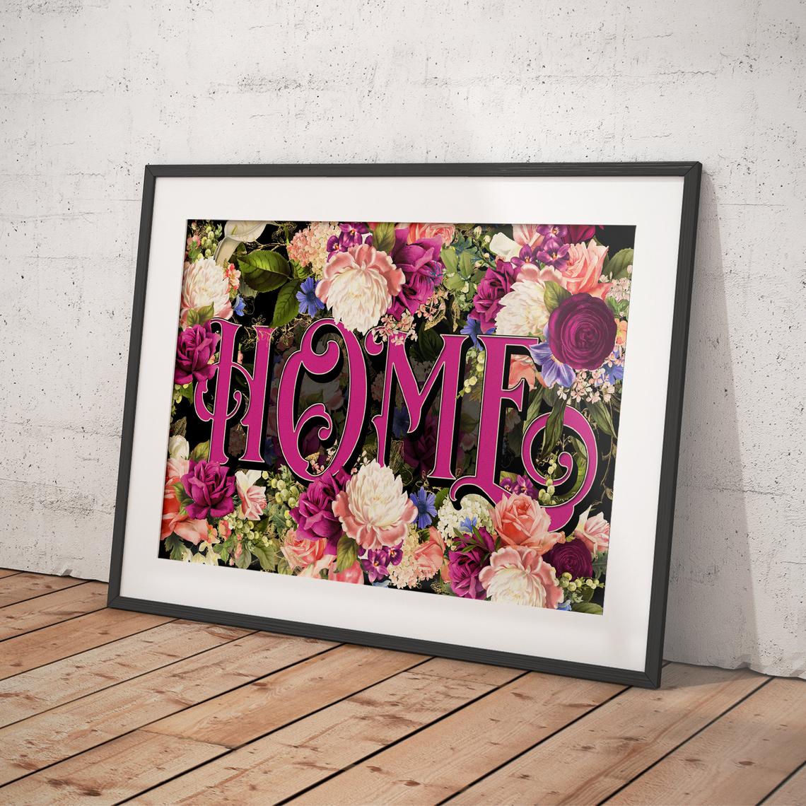 Home' Botanical Art Print