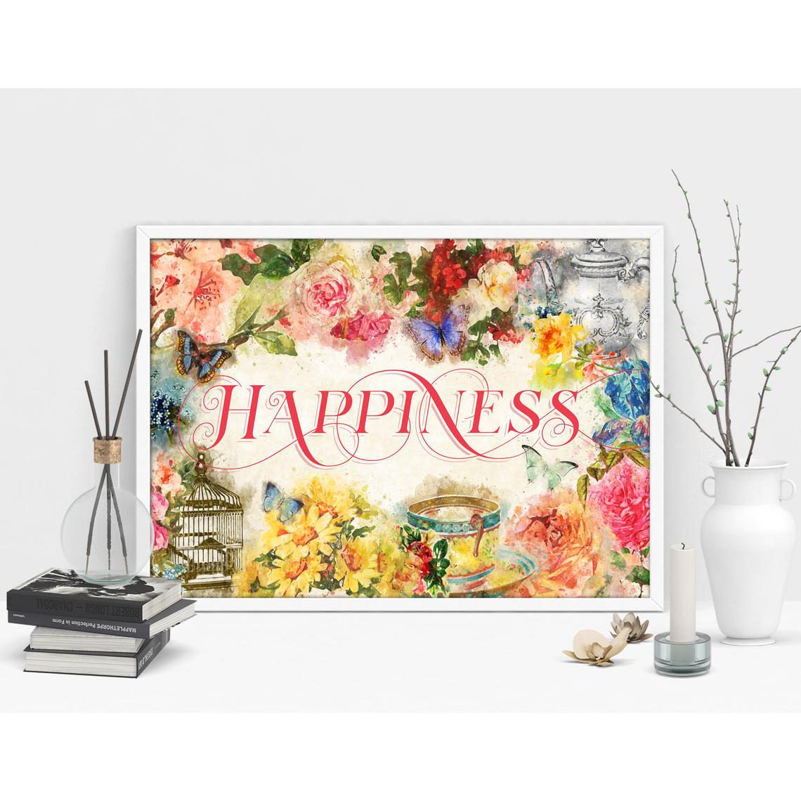 "Happiness" Botanical Art Print