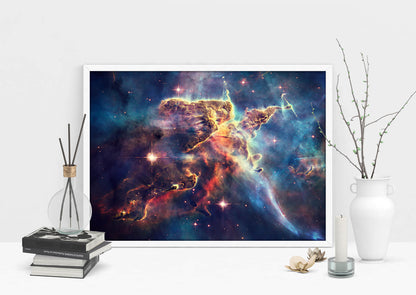 Celestial Wonders Hubble Nebula Art Print