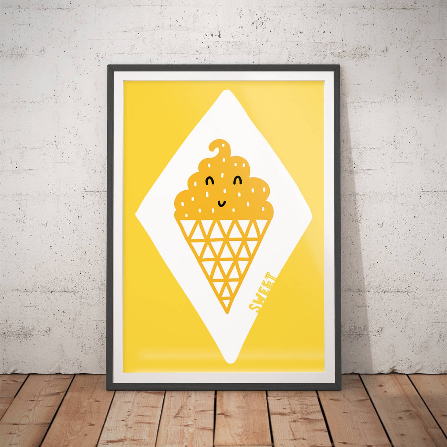 Playful Cone Scandi Nursery Art Print